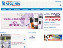 Tablet Screenshot of farmaciaalquimia.com.br